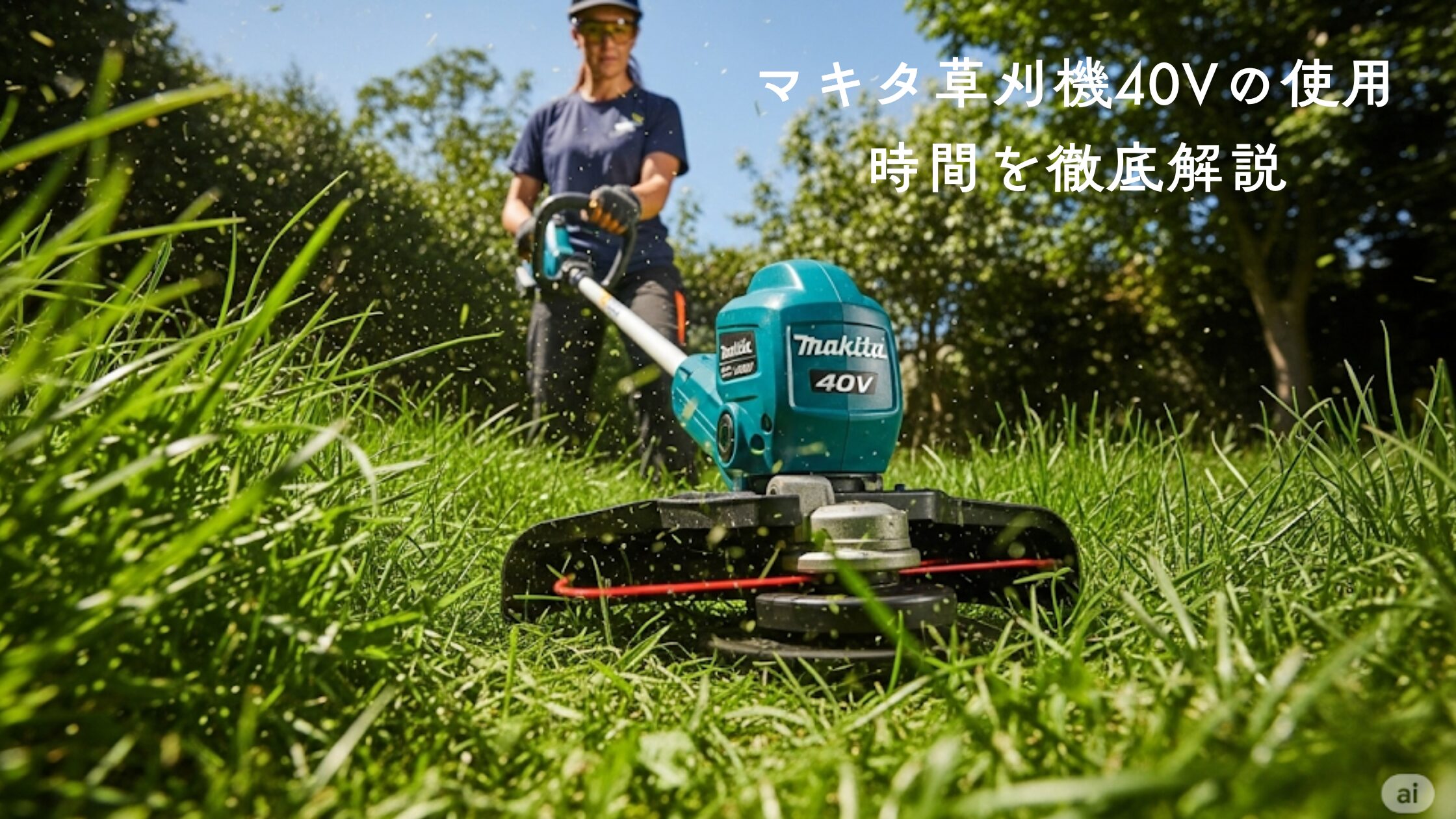 マキタ草刈機40Vの使用時間を徹底解説 | Power Tool Lab