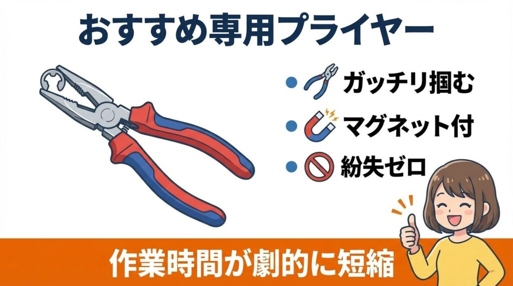 作業効率が劇的向上!おすすめの専用プライヤー