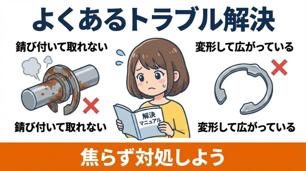 外れない・変形した!よくあるトラブルとリカバリー