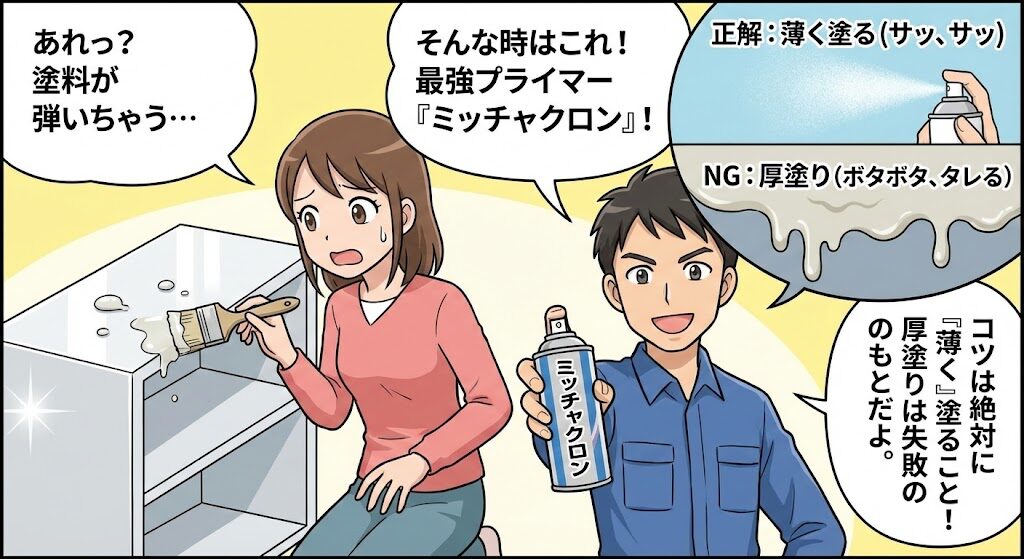 弾くプリント合板にミッチャクロンを使う方法