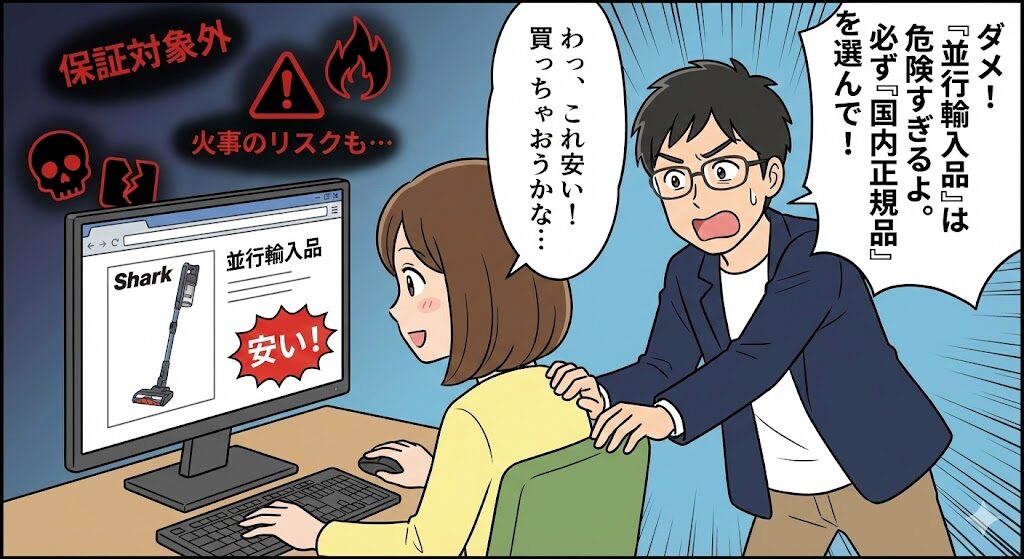 注意点:並行輸入品ではなく「国内正規品」を買うべき理由