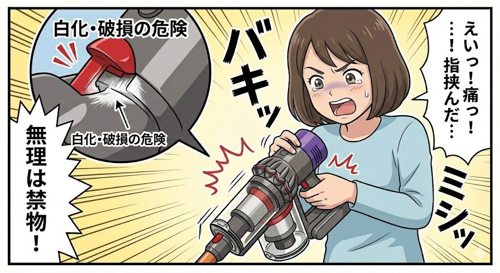 実際に「固いレバー」を無理やり操作して失敗した体験談