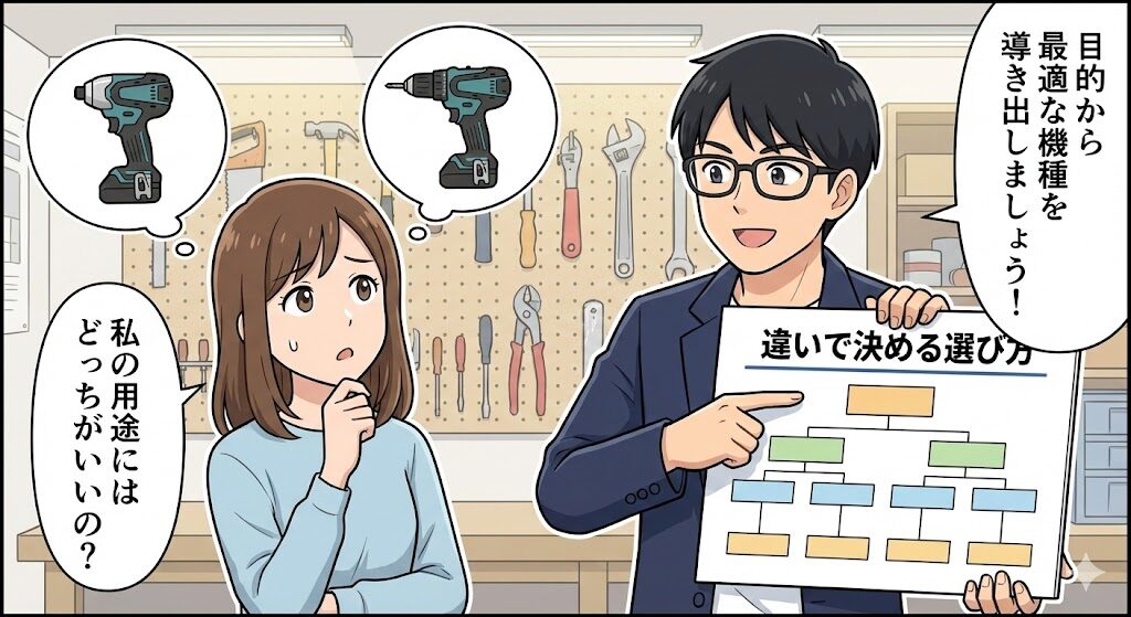 インパクトドライバーと電動ドライバー違いで決める選び方