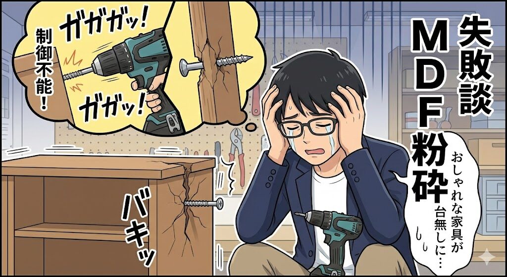 【失敗談】インパクトドライバーで家具を組み立てて後悔した話