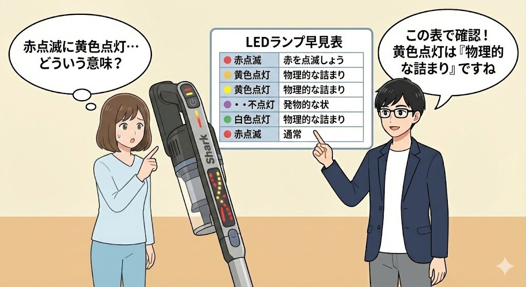 赤・黄・青?点滅パターンの意味を解読する「光の早見表」