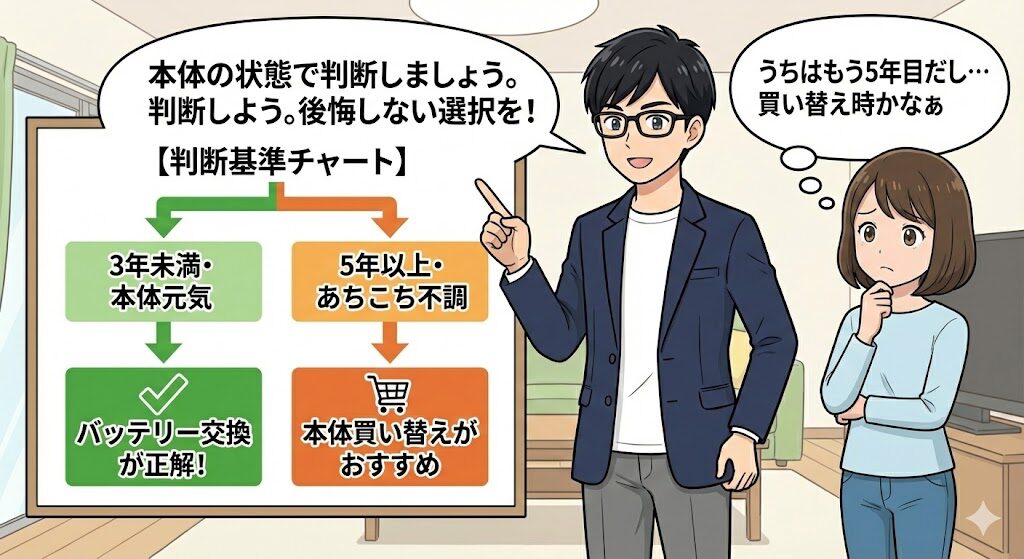修理か買い替えか？バッテリー購入が正解になる判断基準