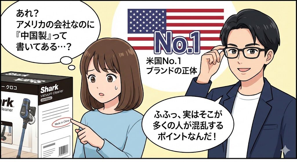 シャーク掃除機はどこの国?米国No.1ブランドの正体と評判