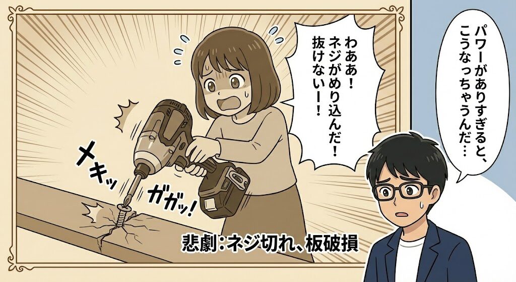 初心者が18V（180N・m）を使うと起きる「ネジ切れ」の悲劇