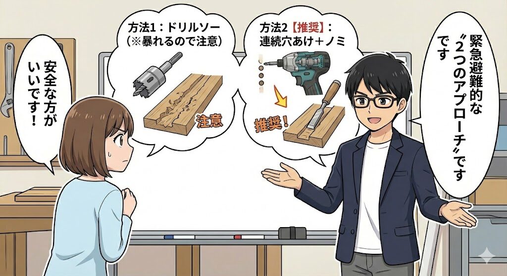 それでもやるならコレ！インパクトドライバーで溝を掘る2つのアプローチ