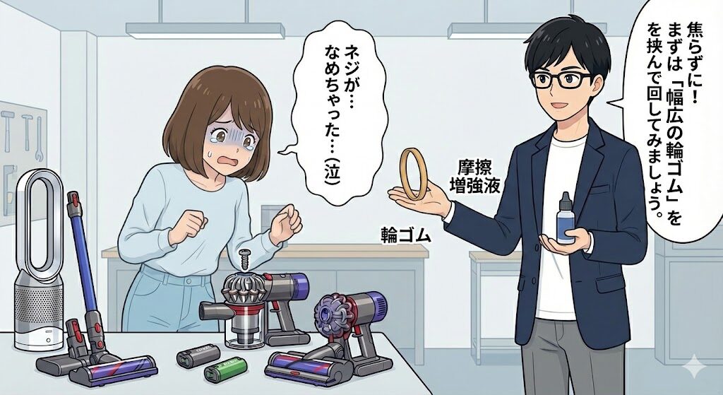 ネジが固くて外れない!なめた時の対処法【実体験】