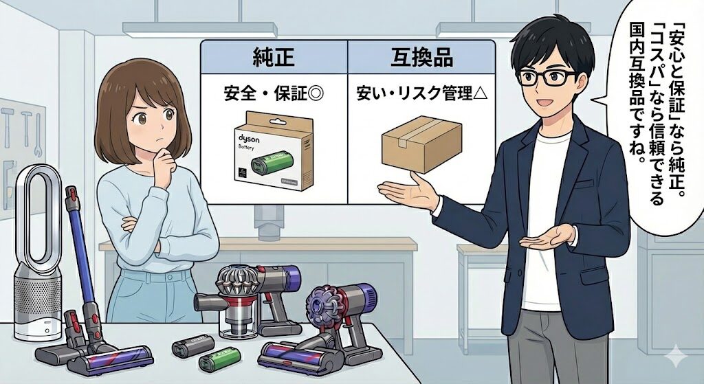 外した後は?おすすめの交換用バッテリー【純正vs互換品】