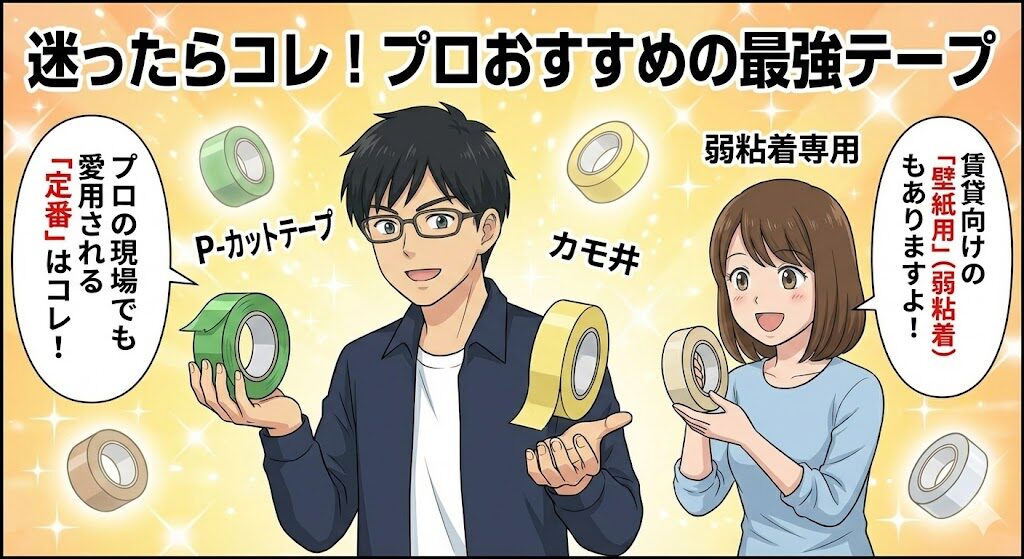 プロおすすめ！用途別・最強の養生＆マスキングテープ３選