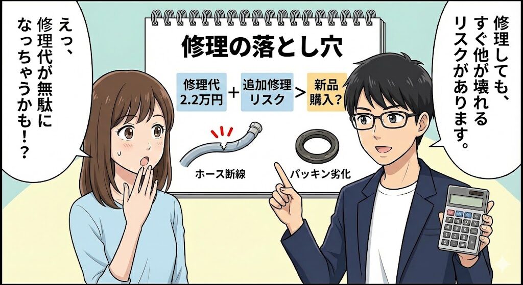 【シミュレーション】修理費用を払って延命する経済的デメリット