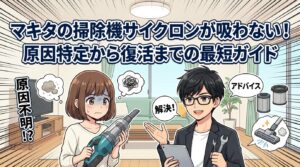 マキタの掃除機サイクロンが吸わない！原因特定から復活までの最短ガイド