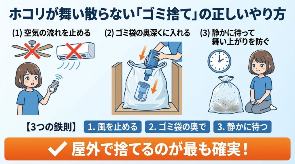  ホコリが舞い散らない「ゴミ捨て」の正しいやり方