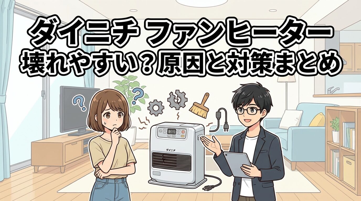 ダイニチのファンヒーターは壊れやすい？原因と対策まとめ