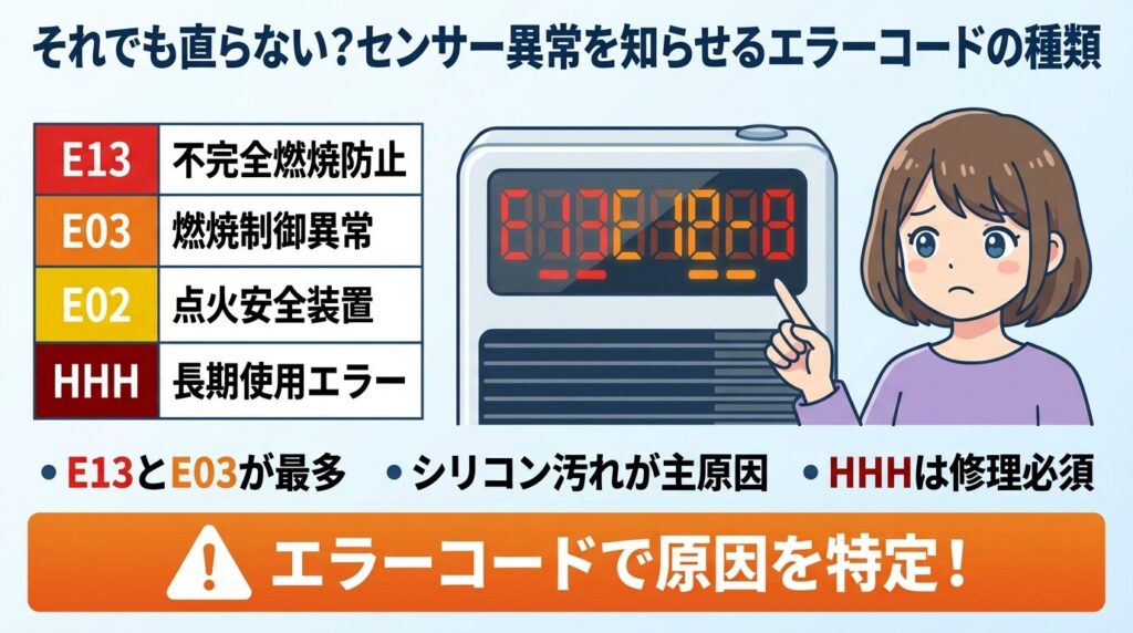 それでも直らない?センサー異常を知らせるエラーコードの種類
