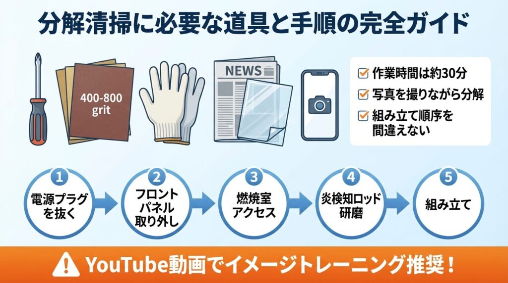 分解清掃に必要な道具と手順の完全ガイド