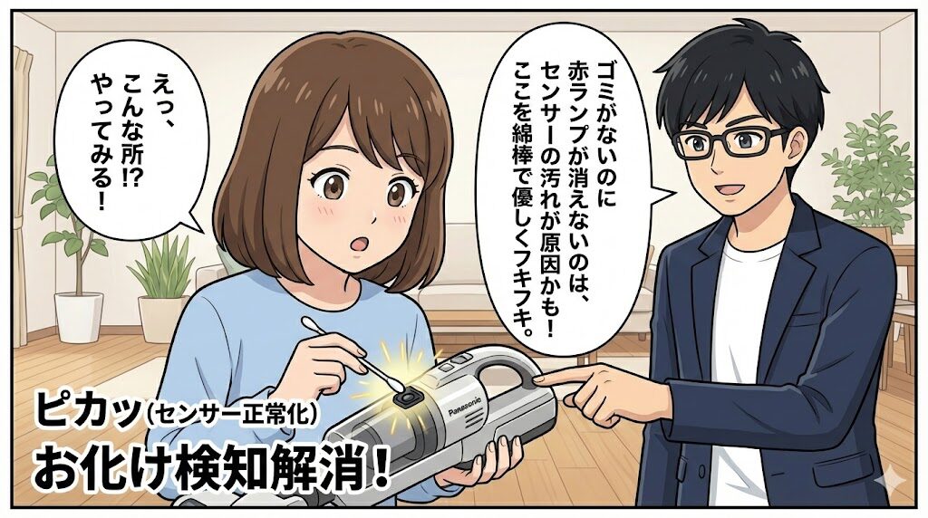 ゴミがないのに止まる?クリーンセンサーと保護機能のリセット術