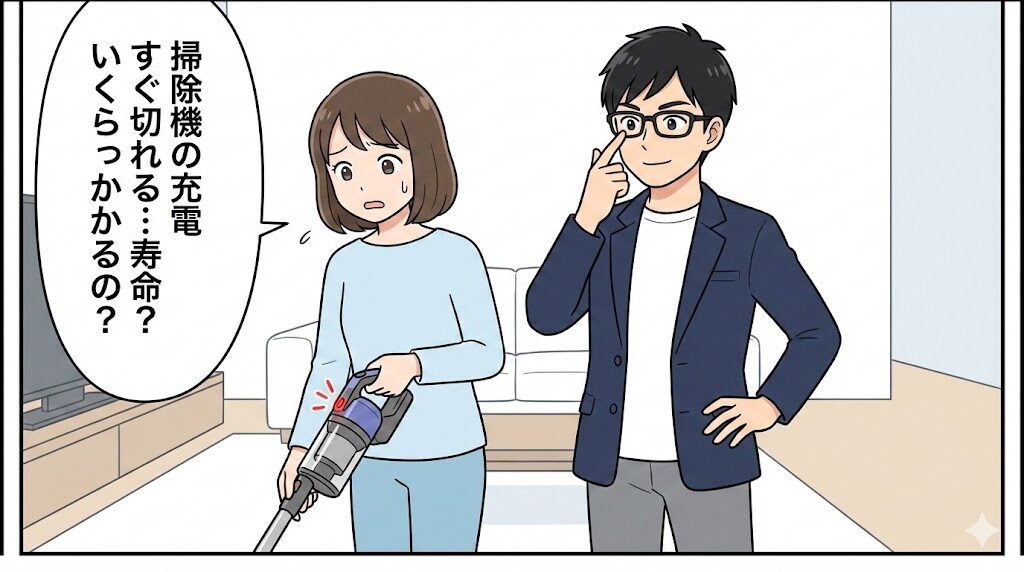 日立掃除機のバッテリー寿命診断とタイプ別交換費用の相場