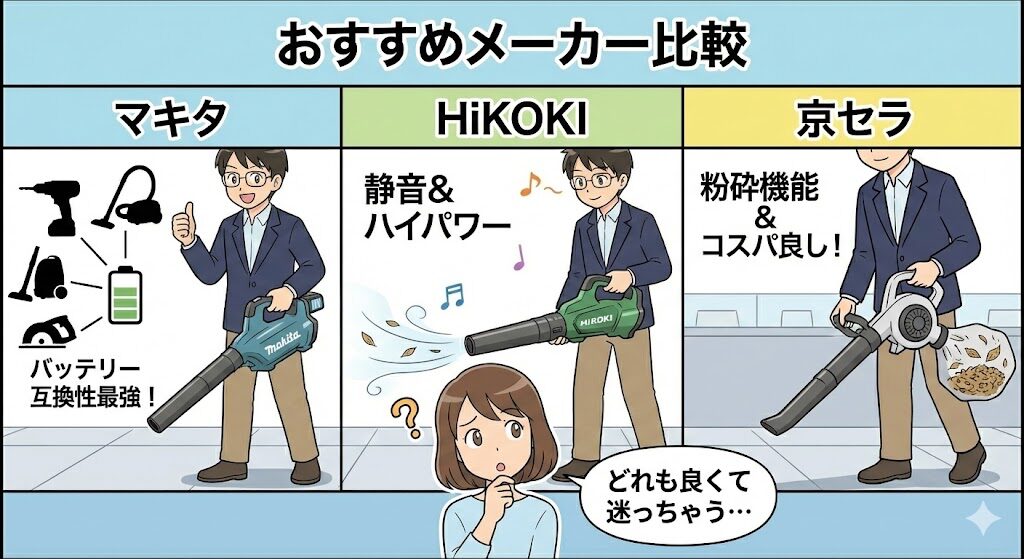 マキタなど強力なおすすめメーカーを比較
