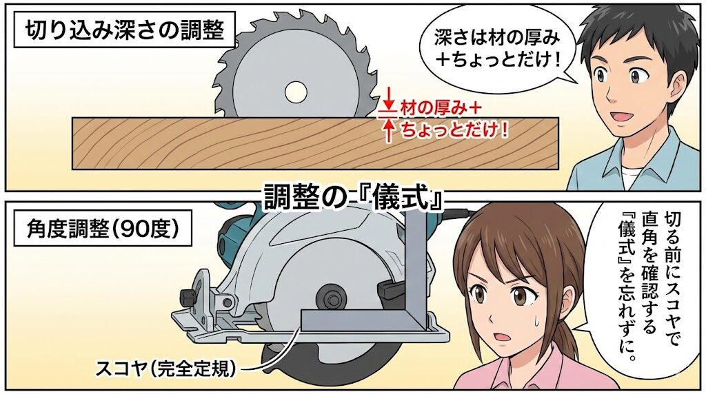 手袋禁止など安全な服装と保護メガネ