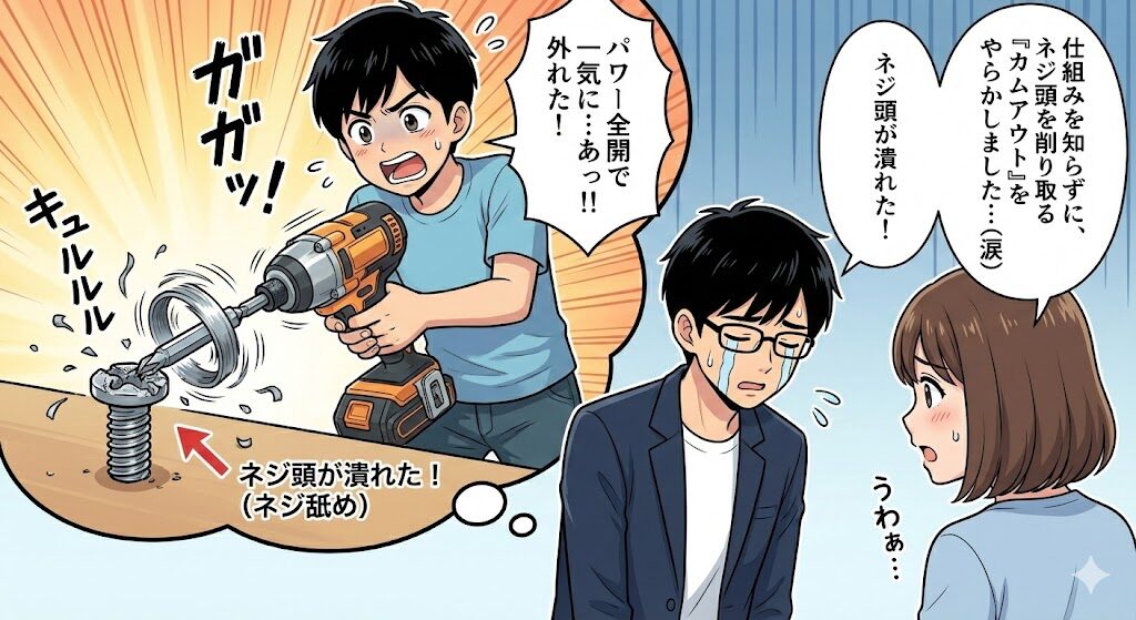 【実体験】仕組みを知らずに私がやらかした「ネジ舐め」失敗談