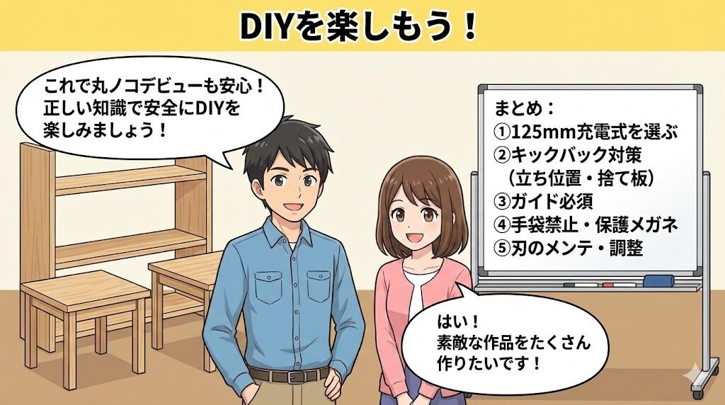DIY初心者の丸ノコの使い方まとめ