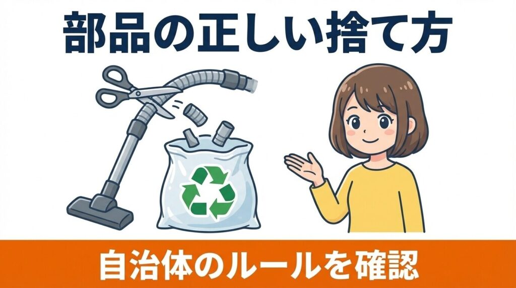 交換した古いヘッドやホースの正しい捨て方と分別