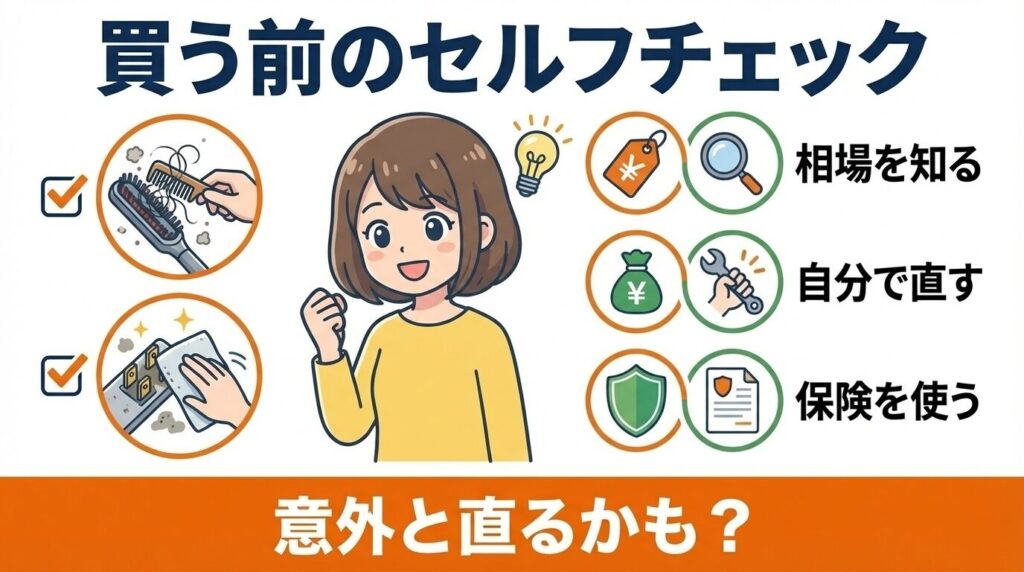 本当に故障？ヘッドが回らない・吸わない時の自己診断