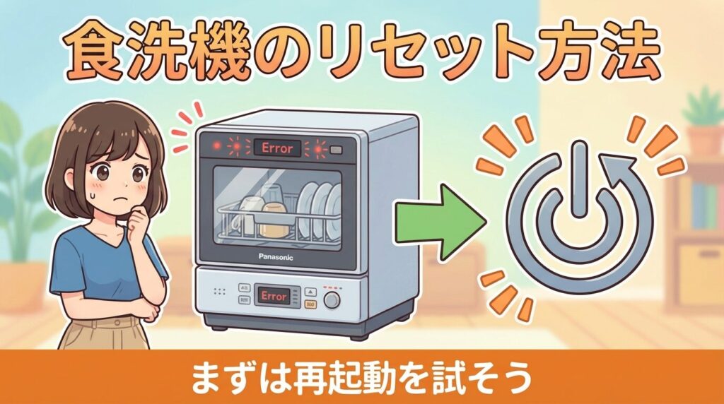 パナソニック食洗機のリセット方法｜全機種対応の強制解除手順
