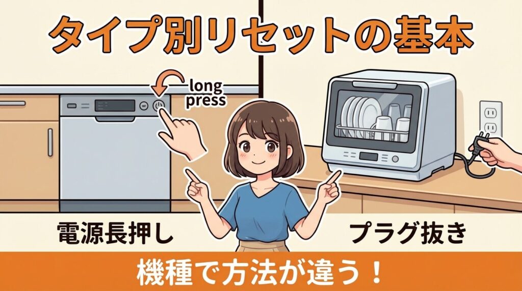 結論：ビルトインは「電源長押し」卓上は「プラグ抜き」が基本