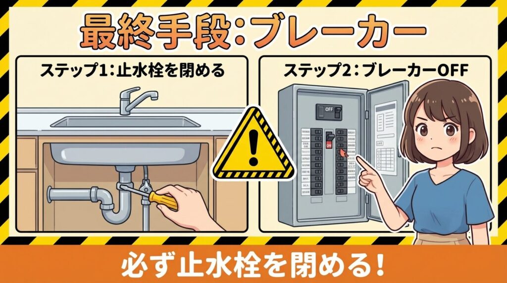 最終手段：ビルトイン食洗機のブレーカーを落とす手順