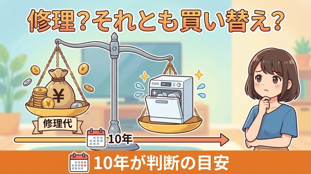 修理代の目安は？高額修理なら買い替えがお得なケース