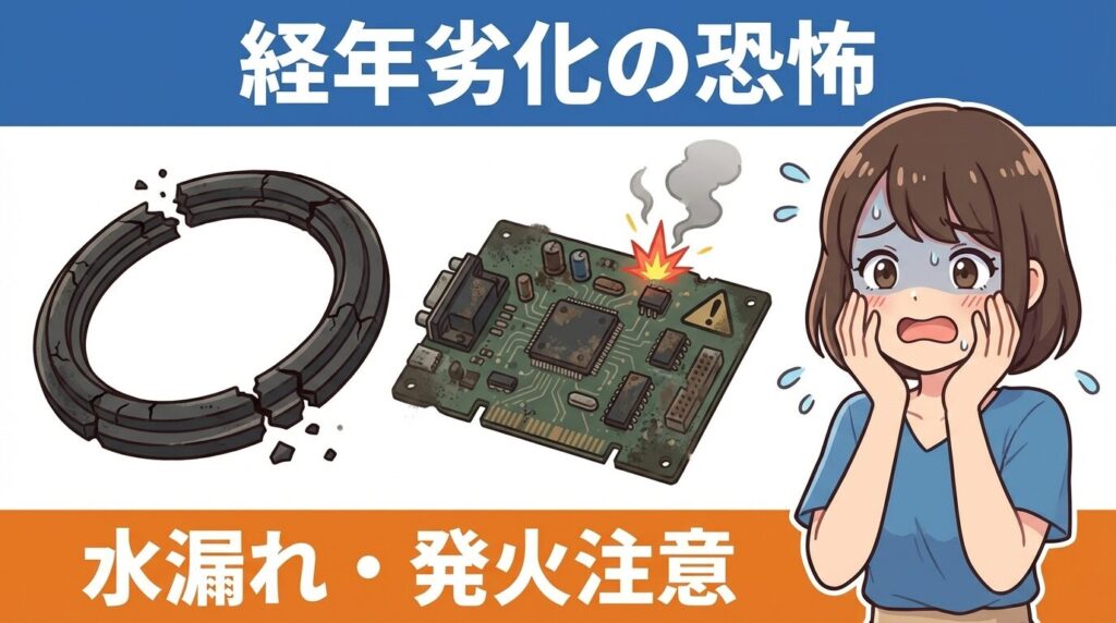 10年越えの食洗機を使い続ける物理的リスク