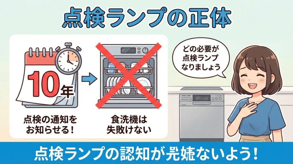 点検ランプ点滅の正体とリセット解除の定義