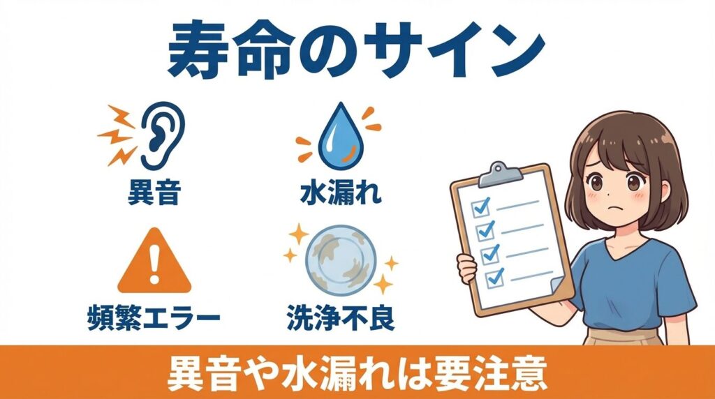 寿命のサインと買い替え推奨時期