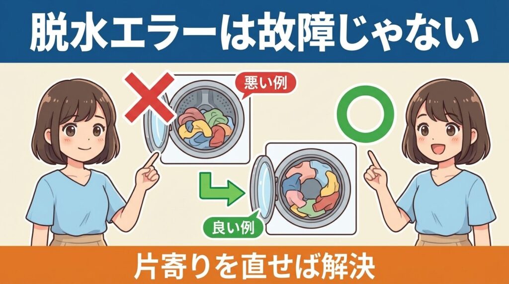 故障ではない？「脱水できない」等のよくある誤解