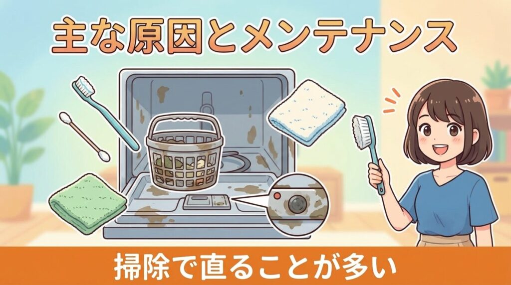 パナソニック食洗機が途中で止まる主な原因とメンテナンス