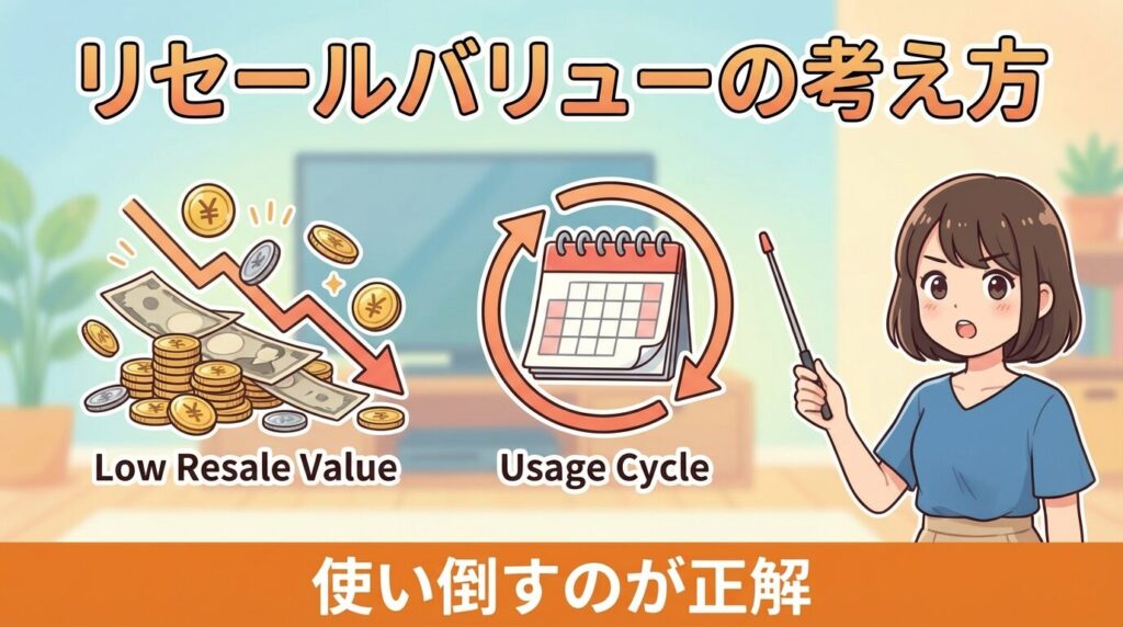 リセールバリュー：処分時の価格と買い替えサイクルの考え方