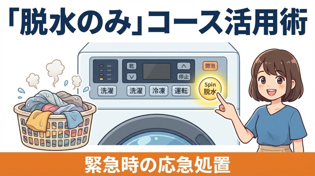 どうしても脱水したい時の「脱水のみコース」活用術