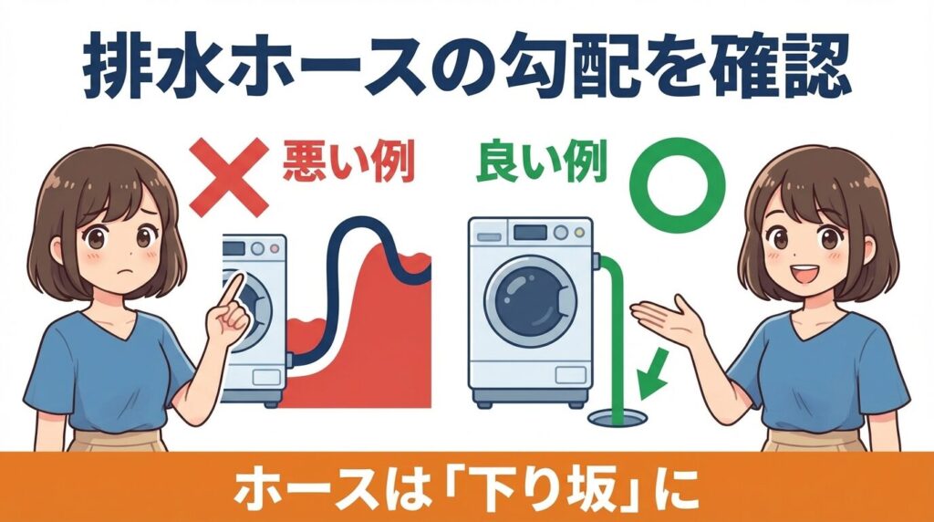 排水フィルターとホース詰まりの完全チェック