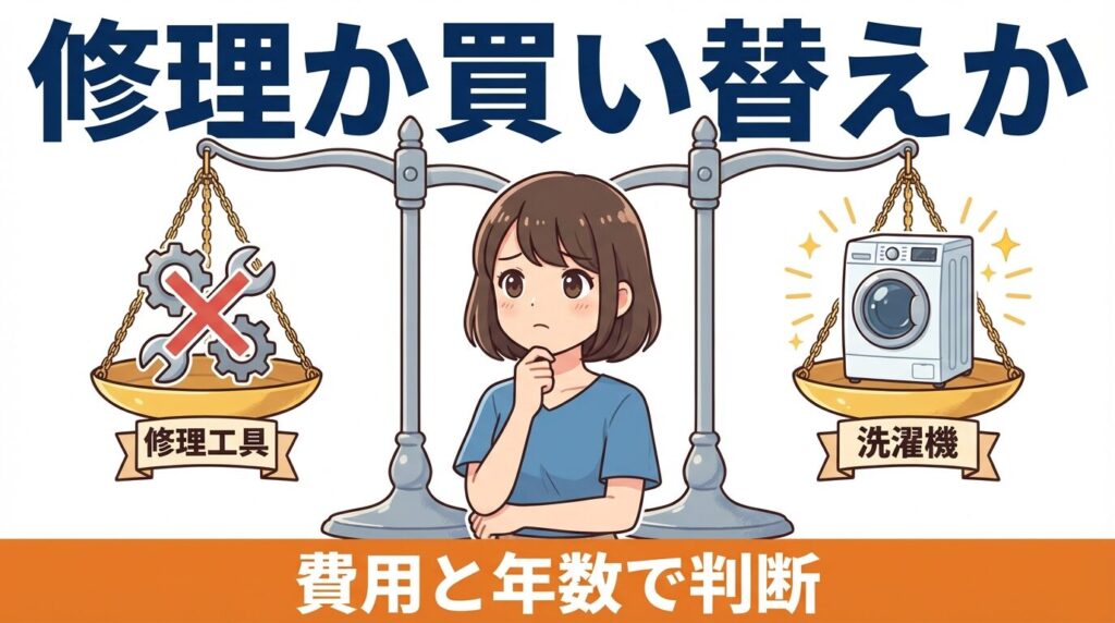 ハイアールの洗濯機がすすぎで止まる際の修理判断基準