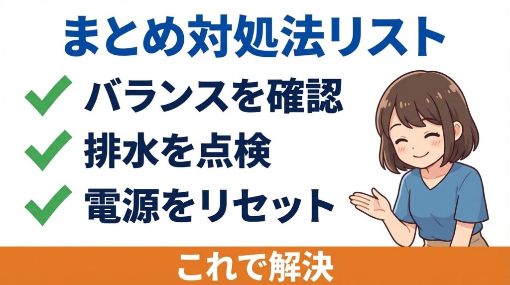 まとめ：ハイアールの洗濯機がすすぎで止まる時は
