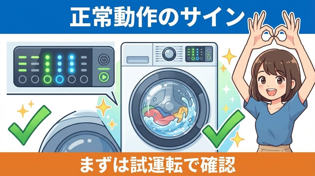 リセット後に確認すべき正常動作のサイン