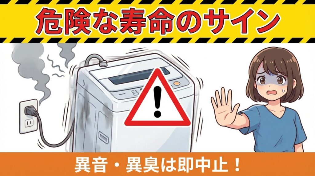 寿命のサイン（異音・焦げ臭さ・頻繁なエラー）