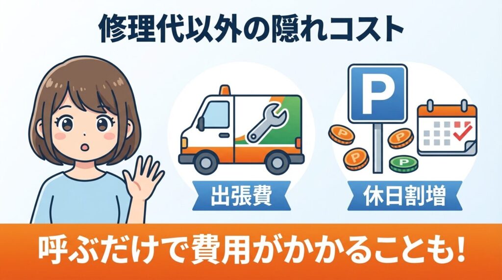 見積もり以外に発生する出張費や隠れコスト