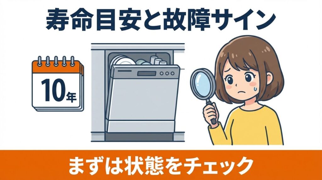 パナソニック食洗機の寿命目安と故障のサイン