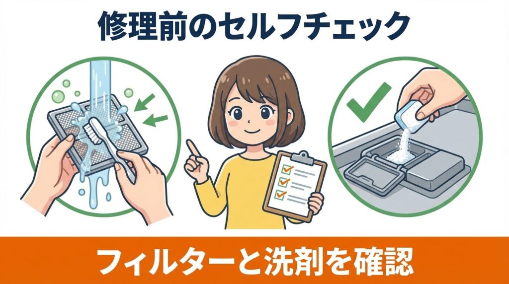 故障判定の前に試したいセルフチェック手順