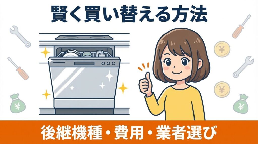 寿命のパナソニック食洗機を賢く買い替える
